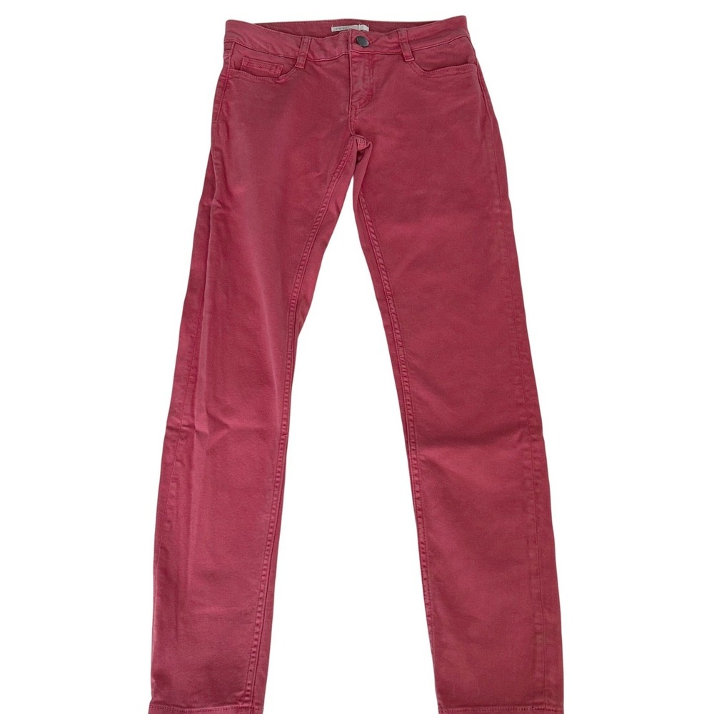 Maje Tomette Jeans Womens 36 Red Skinny Fit E16JAW TOMETTE Parisian Chic
